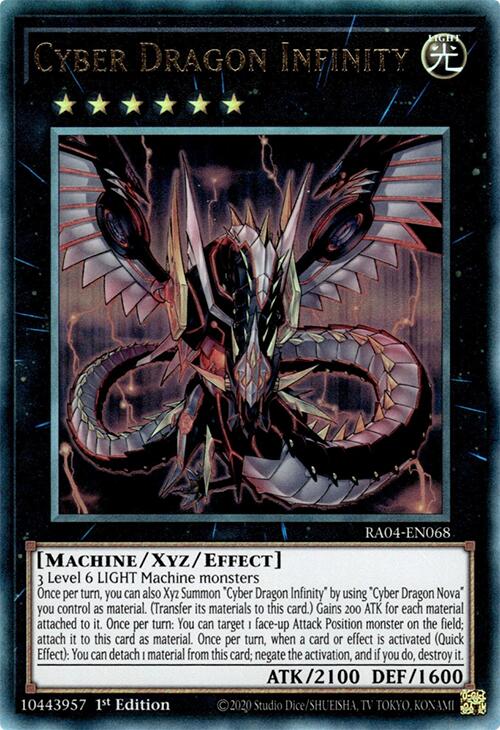 Cyber Dragon Infinity [RA04-EN068] Prismatic Ultimate Rare | Card Merchant Takapuna