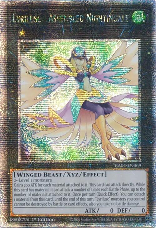 Lyrilusc - Assembled Nightingale [RA04-EN069] Quarter Century Secret Rare | Card Merchant Takapuna