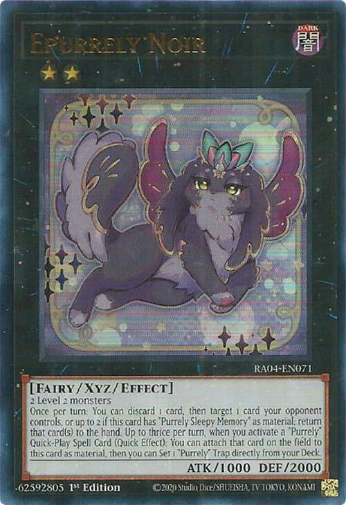 Epurrely Noir [RA04-EN071] Ultra Rare | Card Merchant Takapuna