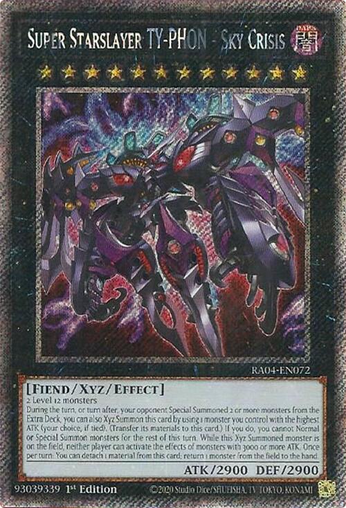 Super Starslayer TY-PHON - Sky Crisis [RA04-EN072] Platinum Secret Rare | Card Merchant Takapuna