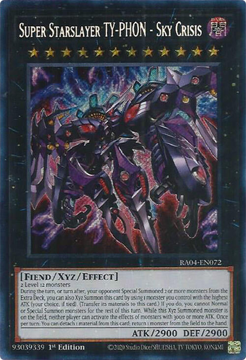 Super Starslayer TY-PHON - Sky Crisis [RA04-EN072] Secret Rare | Card Merchant Takapuna