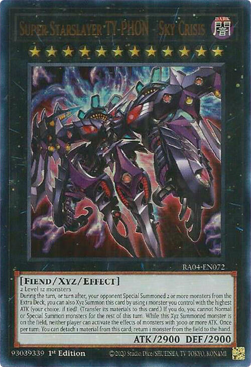 Super Starslayer TY-PHON - Sky Crisis [RA04-EN072] Ultra Rare | Card Merchant Takapuna