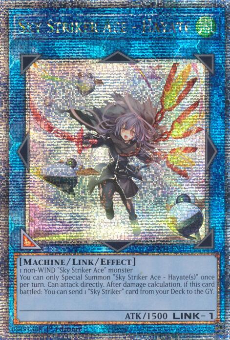Sky Striker Ace - Hayate (New Art) [RA04-EN073] Quarter Century Secret Rare | Card Merchant Takapuna