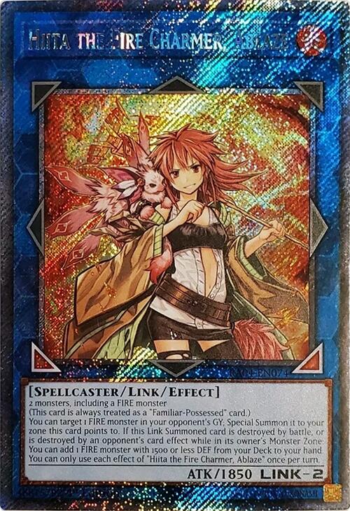 Hiita the Fire Charmer, Ablaze [RA04-EN074] Platinum Secret Rare | Card Merchant Takapuna