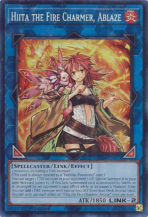 Hiita the Fire Charmer, Ablaze [RA04-EN074] Super Rare | Card Merchant Takapuna