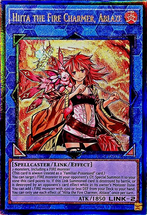 Hiita the Fire Charmer, Ablaze [RA04-EN074] Prismatic Ultimate Rare | Card Merchant Takapuna