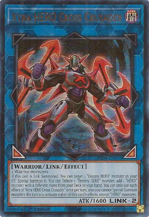 Xtra HERO Cross Crusader [RA04-EN076] Ultra Rare | Card Merchant Takapuna