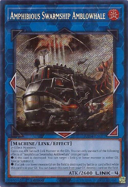 Amphibious Swarmship Amblowhale [RA04-EN077] Secret Rare | Card Merchant Takapuna