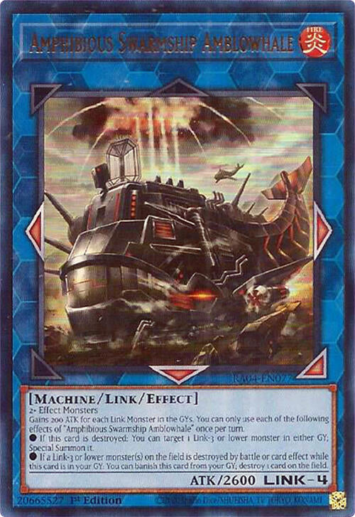 Amphibious Swarmship Amblowhale [RA04-EN077] Ultra Rare | Card Merchant Takapuna