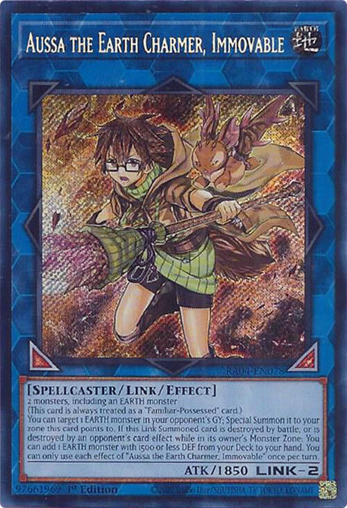 Aussa the Earth Charmer, Immovable [RA04-EN078] Secret Rare | Card Merchant Takapuna