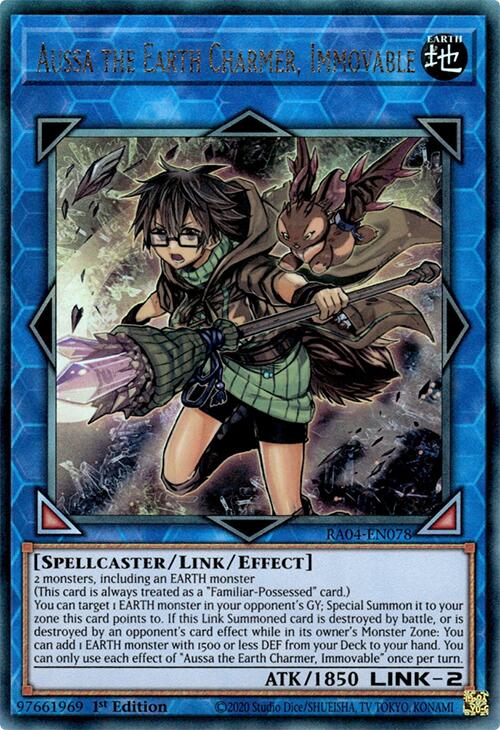Aussa the Earth Charmer, Immovable [RA04-EN078] Prismatic Ultimate Rare | Card Merchant Takapuna