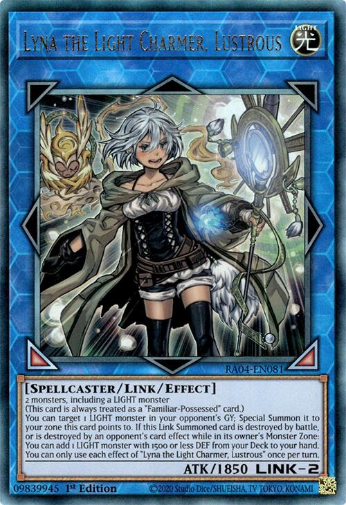 Lyna the Light Charmer, Lustrous [RA04-EN081] Prismatic Ultimate Rare | Card Merchant Takapuna