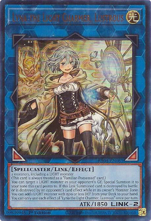 Lyna the Light Charmer, Lustrous [RA04-EN081] Ultra Rare | Card Merchant Takapuna