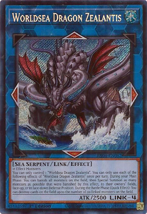 Worldsea Dragon Zealantis [RA04-EN082] Secret Rare | Card Merchant Takapuna