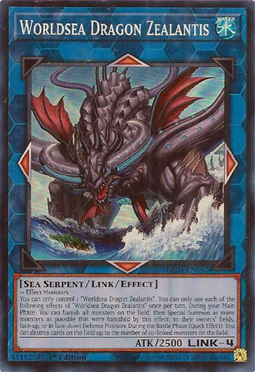 Worldsea Dragon Zealantis [RA04-EN082] Super Rare | Card Merchant Takapuna