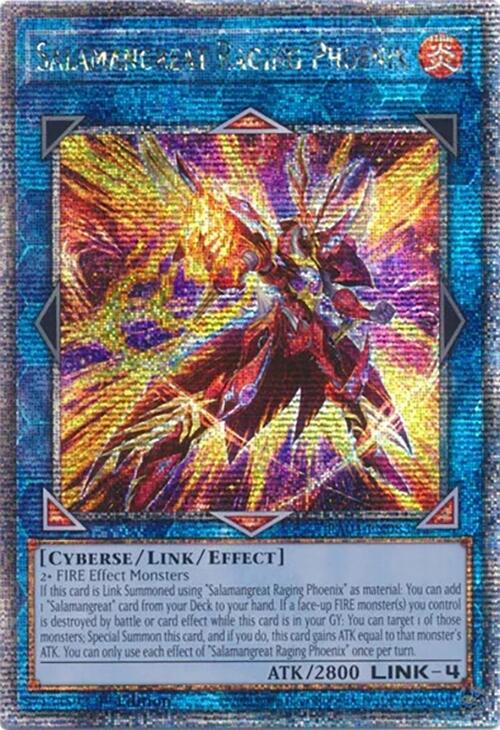 Salamangreat Raging Phoenix [RA04-EN083] Quarter Century Secret Rare | Card Merchant Takapuna