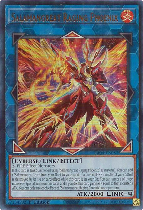 Salamangreat Raging Phoenix [RA04-EN083] Ultra Rare | Card Merchant Takapuna