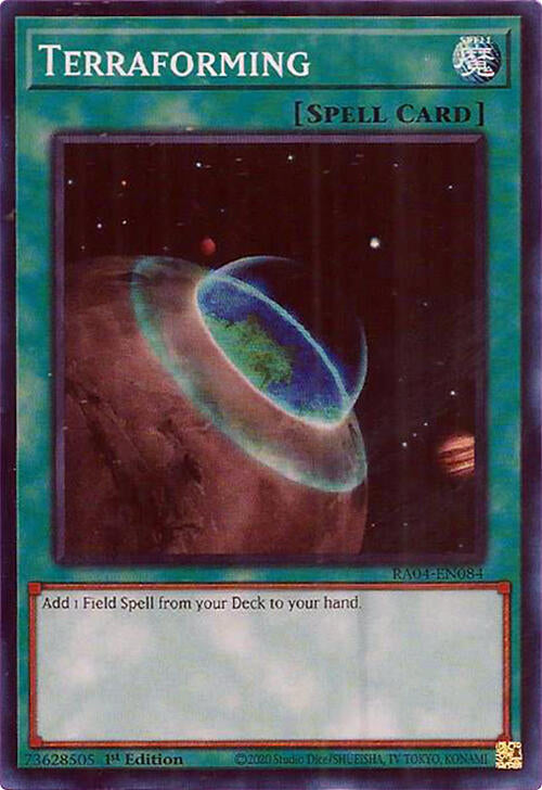 Terraforming [RA04-EN084] Super Rare | Card Merchant Takapuna
