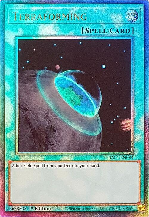 Terraforming [RA04-EN084] Prismatic Ultimate Rare | Card Merchant Takapuna