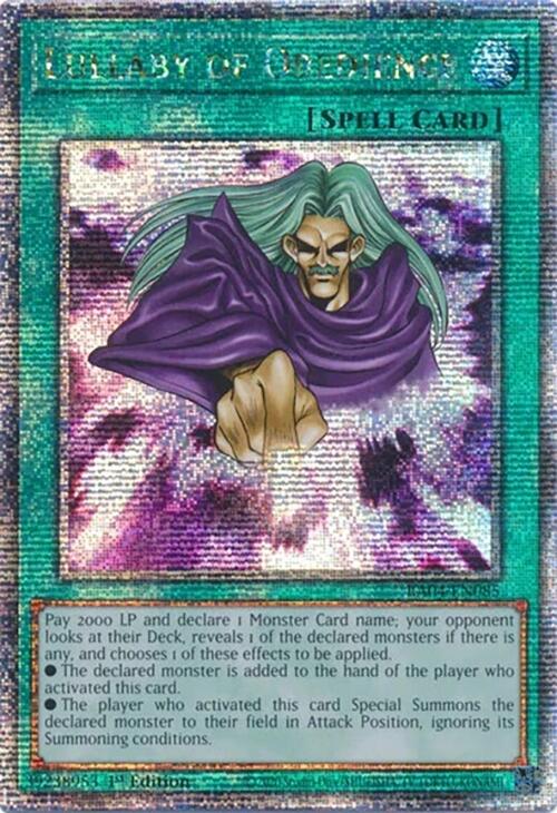 Lullaby of Obedience [RA04-EN085] Quarter Century Secret Rare | Card Merchant Takapuna