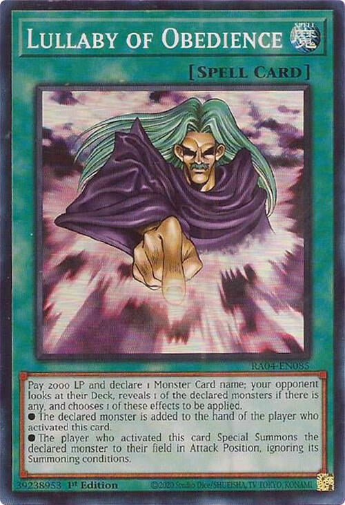 Lullaby of Obedience [RA04-EN085] Super Rare | Card Merchant Takapuna