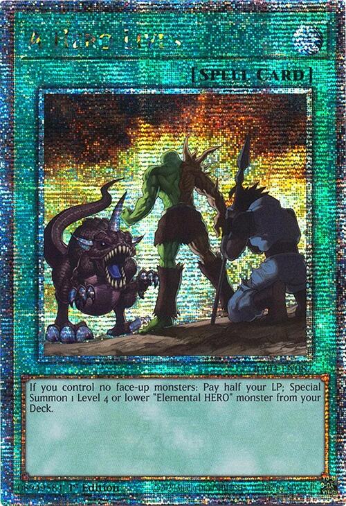 A Hero Lives [RA04-EN087] Quarter Century Secret Rare | Card Merchant Takapuna