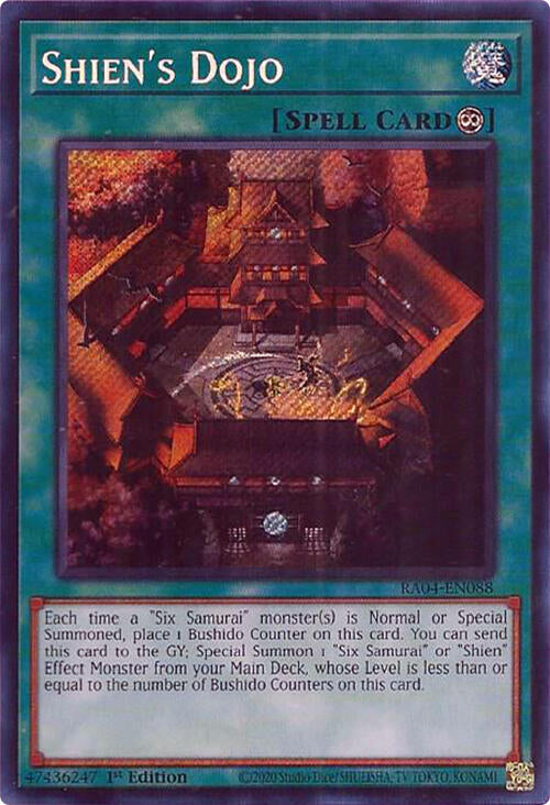 Shien's Dojo [RA04-EN088] Secret Rare | Card Merchant Takapuna
