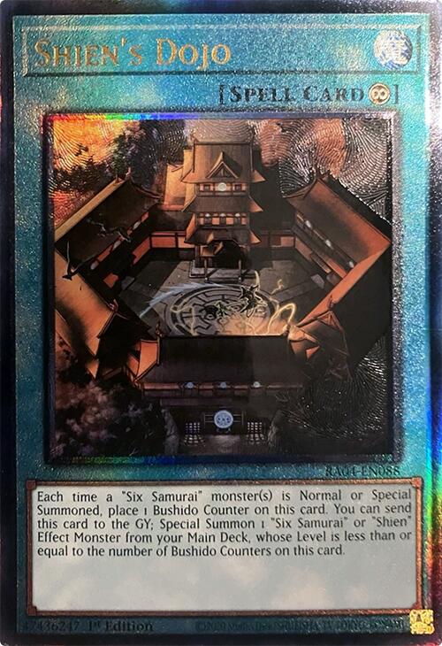 Shien's Dojo [RA04-EN088] Prismatic Ultimate Rare | Card Merchant Takapuna