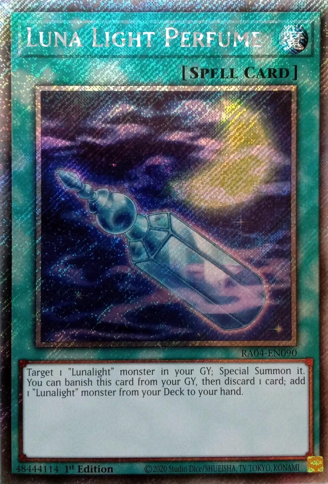 Luna Light Perfume [RA04-EN090] Platinum Secret Rare | Card Merchant Takapuna