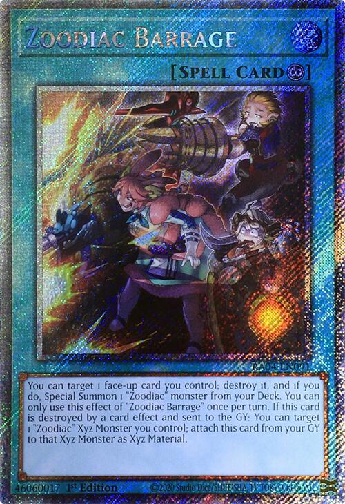 Zoodiac Barrage [RA04-EN091] Platinum Secret Rare | Card Merchant Takapuna