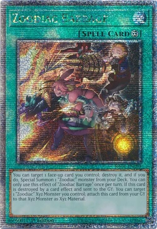 Zoodiac Barrage [RA04-EN091] Quarter Century Secret Rare | Card Merchant Takapuna