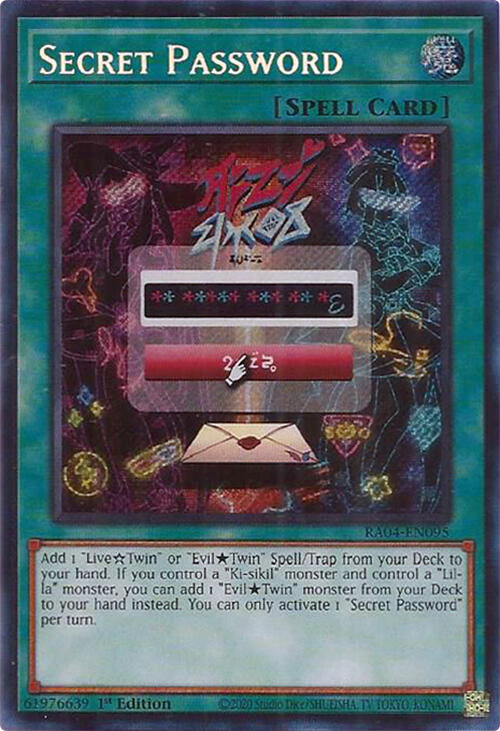 Secret Password [RA04-EN095] Secret Rare | Card Merchant Takapuna