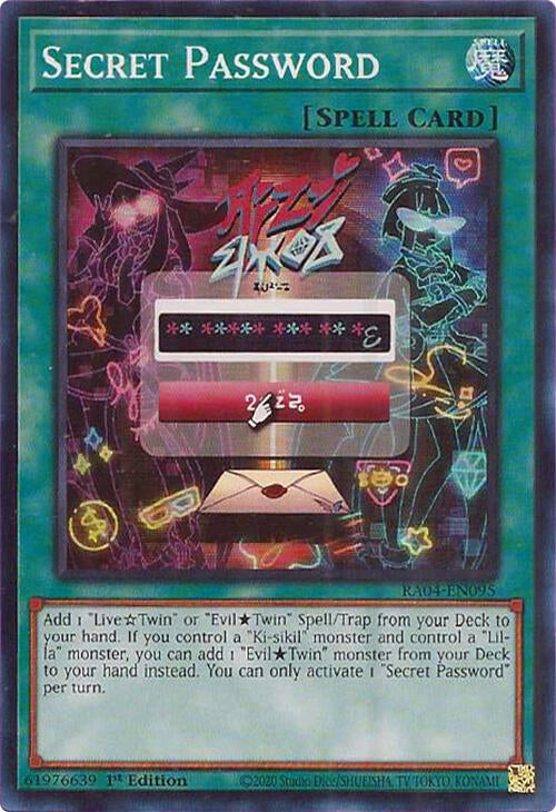 Secret Password [RA04-EN095] Super Rare | Card Merchant Takapuna