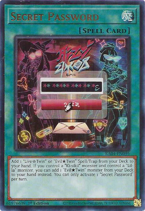 Secret Password [RA04-EN095] Ultra Rare | Card Merchant Takapuna
