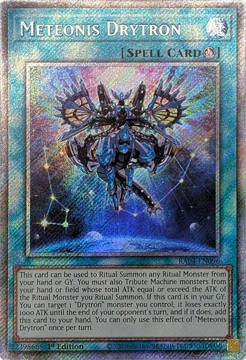 Meteonis Drytron [RA04-EN096] Platinum Secret Rare | Card Merchant Takapuna