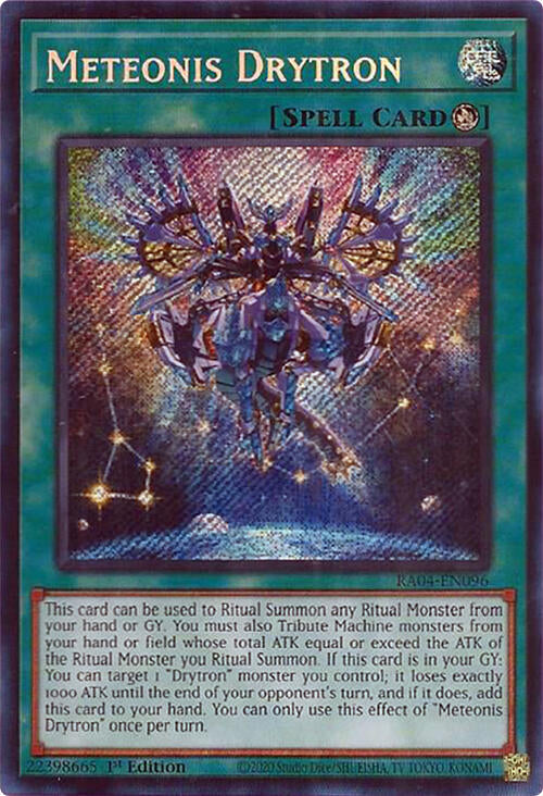Meteonis Drytron [RA04-EN096] Secret Rare | Card Merchant Takapuna