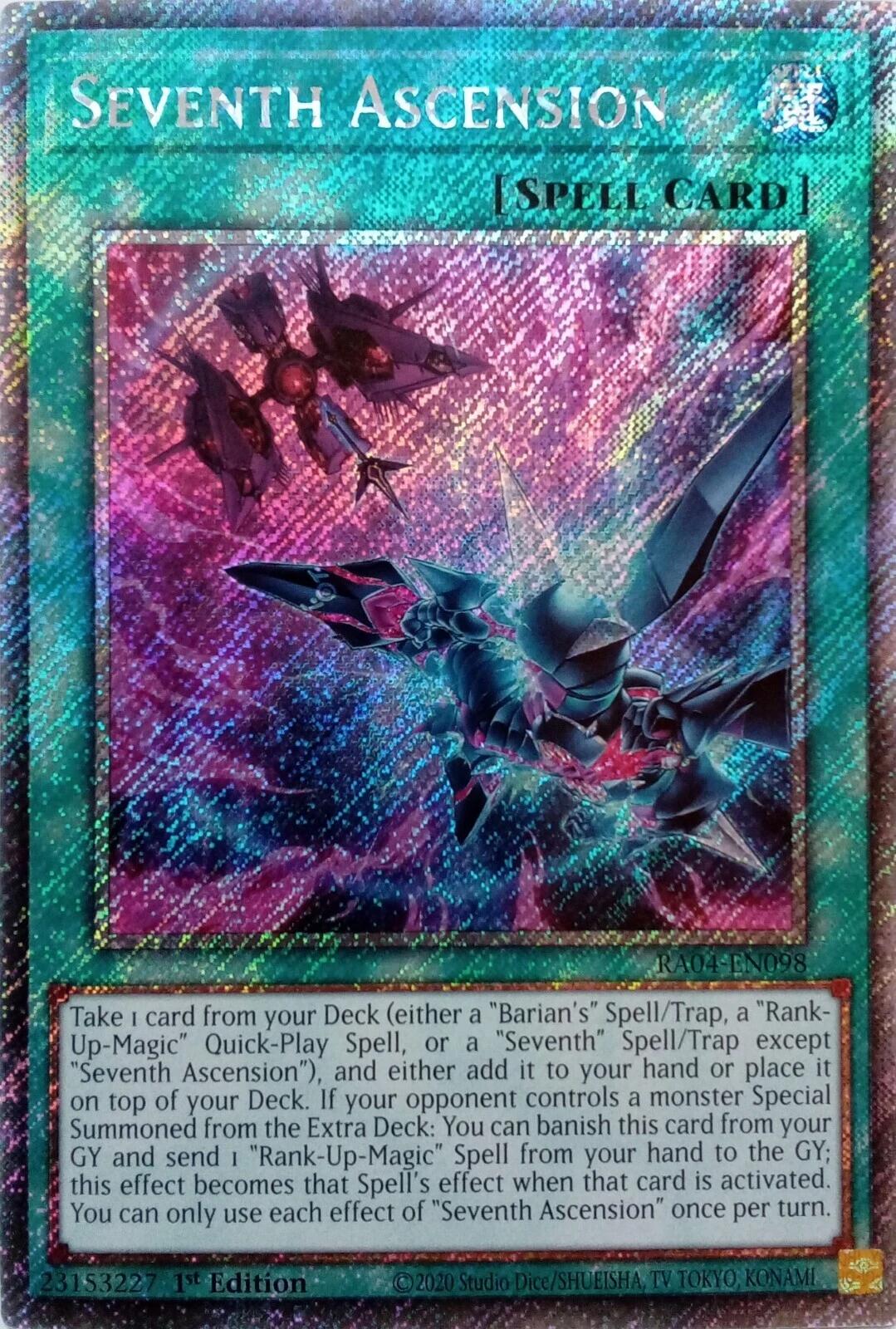 Seventh Ascension [RA04-EN098] Platinum Secret Rare | Card Merchant Takapuna