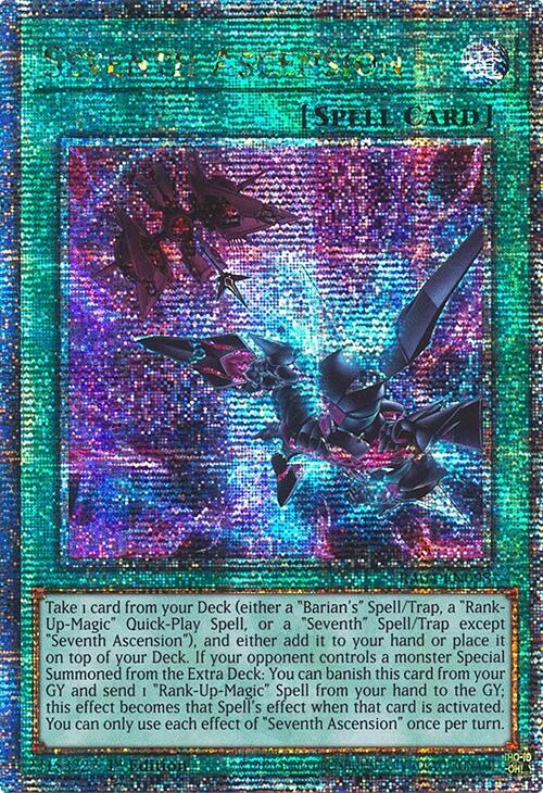 Seventh Ascension [RA04-EN098] Quarter Century Secret Rare | Card Merchant Takapuna