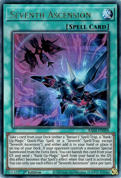 Seventh Ascension [RA04-EN098] Prismatic Ultimate Rare | Card Merchant Takapuna