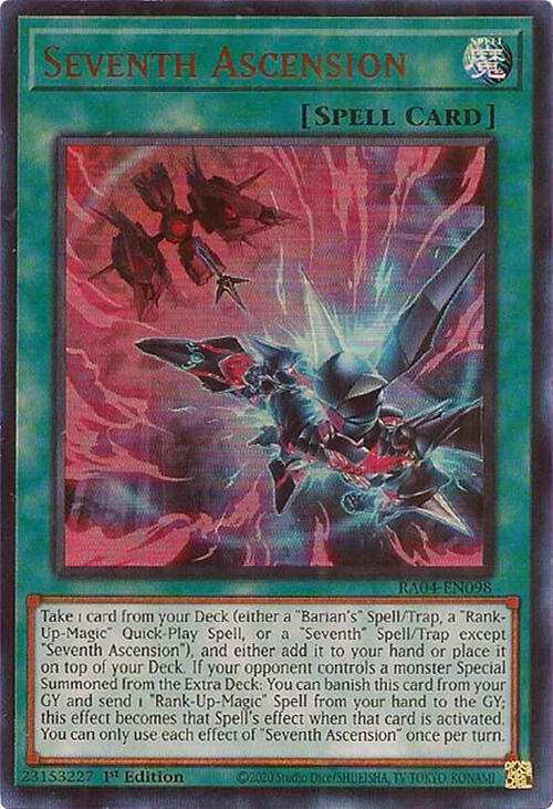 Seventh Ascension [RA04-EN098] Ultra Rare | Card Merchant Takapuna