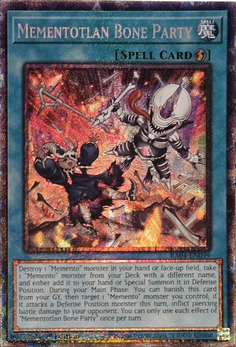 Mementotlan Bone Party [RA04-EN099] Prismatic Collector's Rare | Card Merchant Takapuna