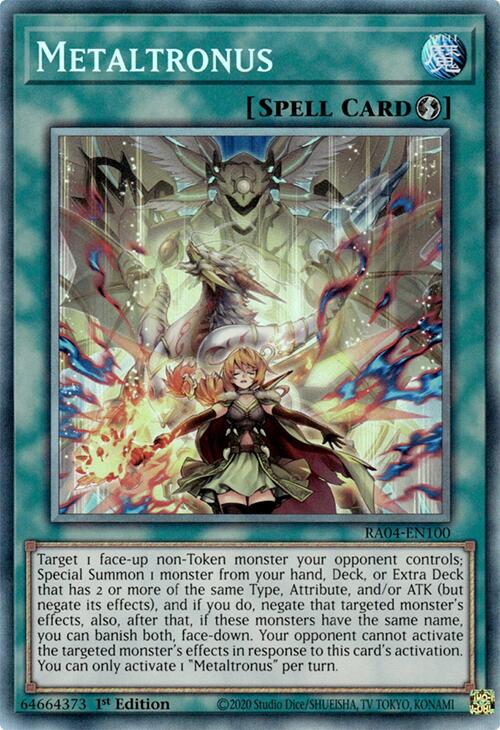Metaltronus [RA04-EN100] Prismatic Collector's Rare | Card Merchant Takapuna