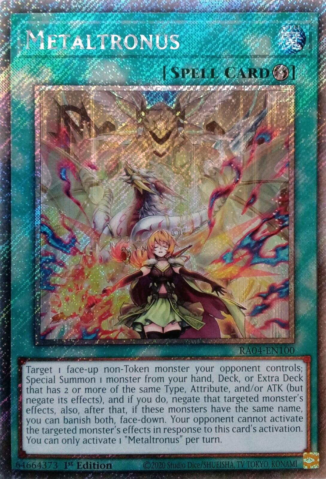 Metaltronus [RA04-EN100] Platinum Secret Rare | Card Merchant Takapuna