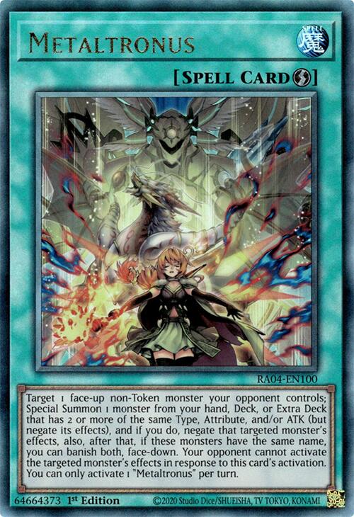 Metaltronus [RA04-EN100] Prismatic Ultimate Rare | Card Merchant Takapuna