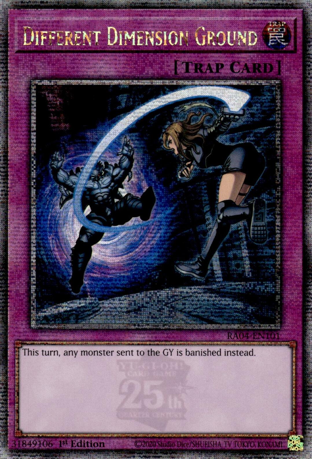 Different Dimension Ground [RA04-EN101] Quarter Century Secret Rare | Card Merchant Takapuna