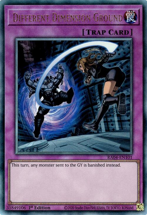 Different Dimension Ground [RA04-EN101] Prismatic Ultimate Rare | Card Merchant Takapuna