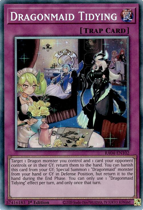 Dragonmaid Tidying [RA04-EN102] Prismatic Collector's Rare | Card Merchant Takapuna
