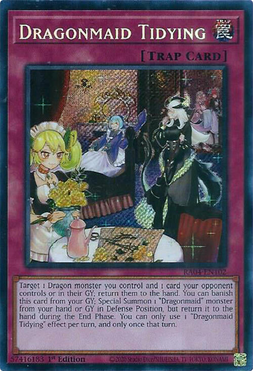 Dragonmaid Tidying [RA04-EN102] Secret Rare | Card Merchant Takapuna