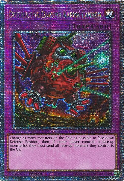 Destructive Daruma Karma Cannon [RA04-EN103] Quarter Century Secret Rare | Card Merchant Takapuna