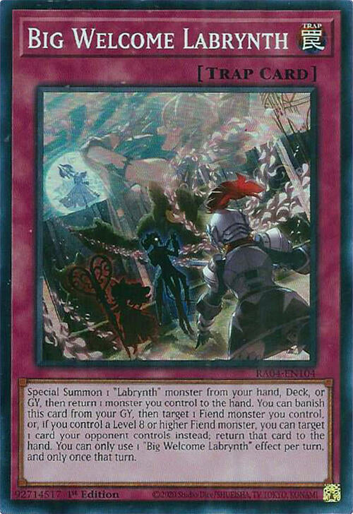 Big Welcome Labrynth [RA04-EN104] Super Rare | Card Merchant Takapuna